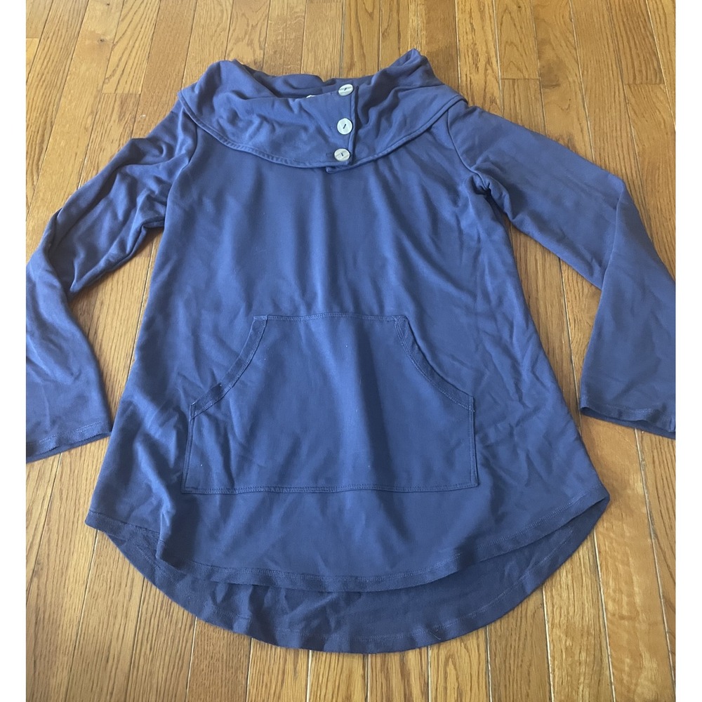 Soft Surroundings Kassidy Pullover Top Womens Size Small Rayon Stretch Cowl Neck